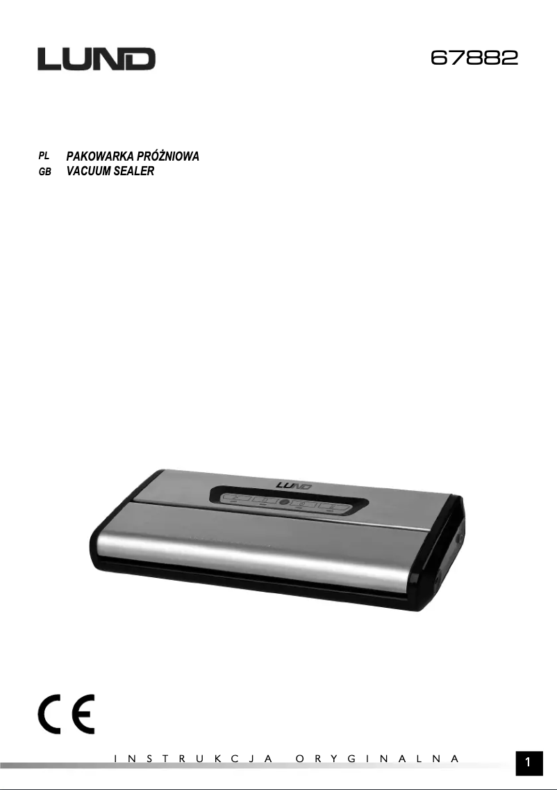 Page 1 de la notice Manuel utilisateur Lund 67882