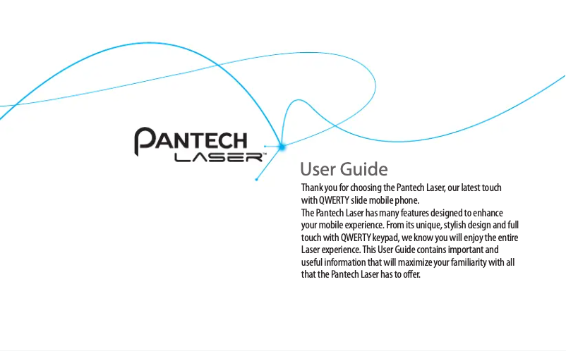 Page n°1 - Manuel utilisateur Pantech Laser