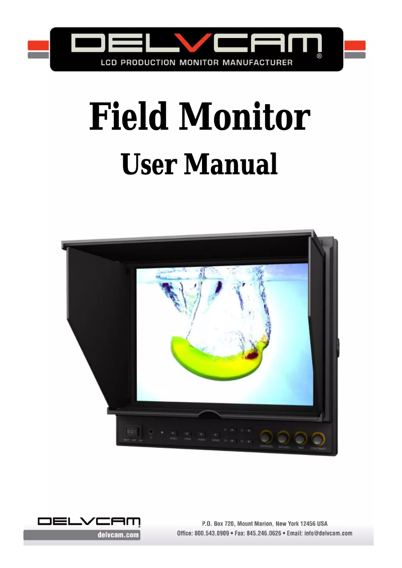 Page n°1 - Manuel utilisateur Delvcam DELV-SDI-10