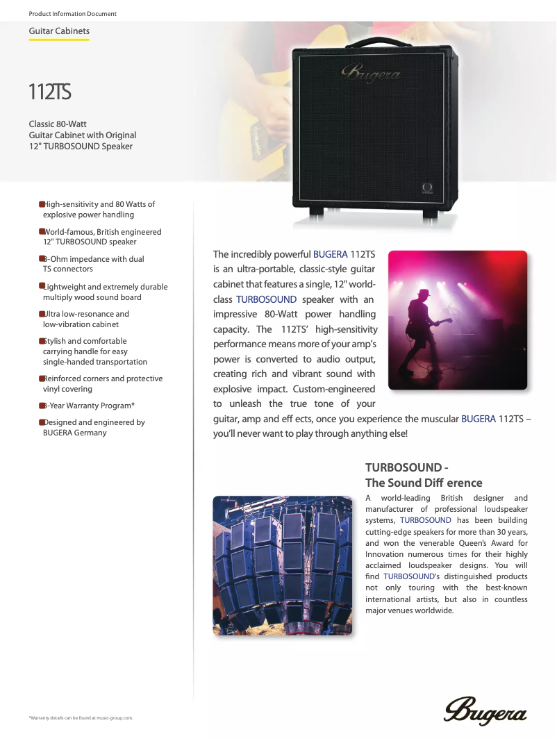 Image de la première page du manuel de l'appareil 112TS