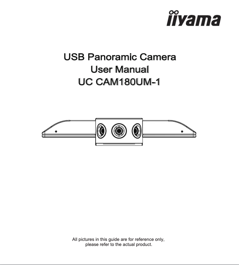 Page 1 de la notice Manuel utilisateur Iiyama UC CAM180UM-1