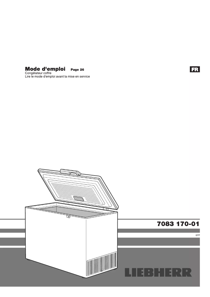 Page n°1 - Manuel utilisateur Liebherr GTP 2356 Premium