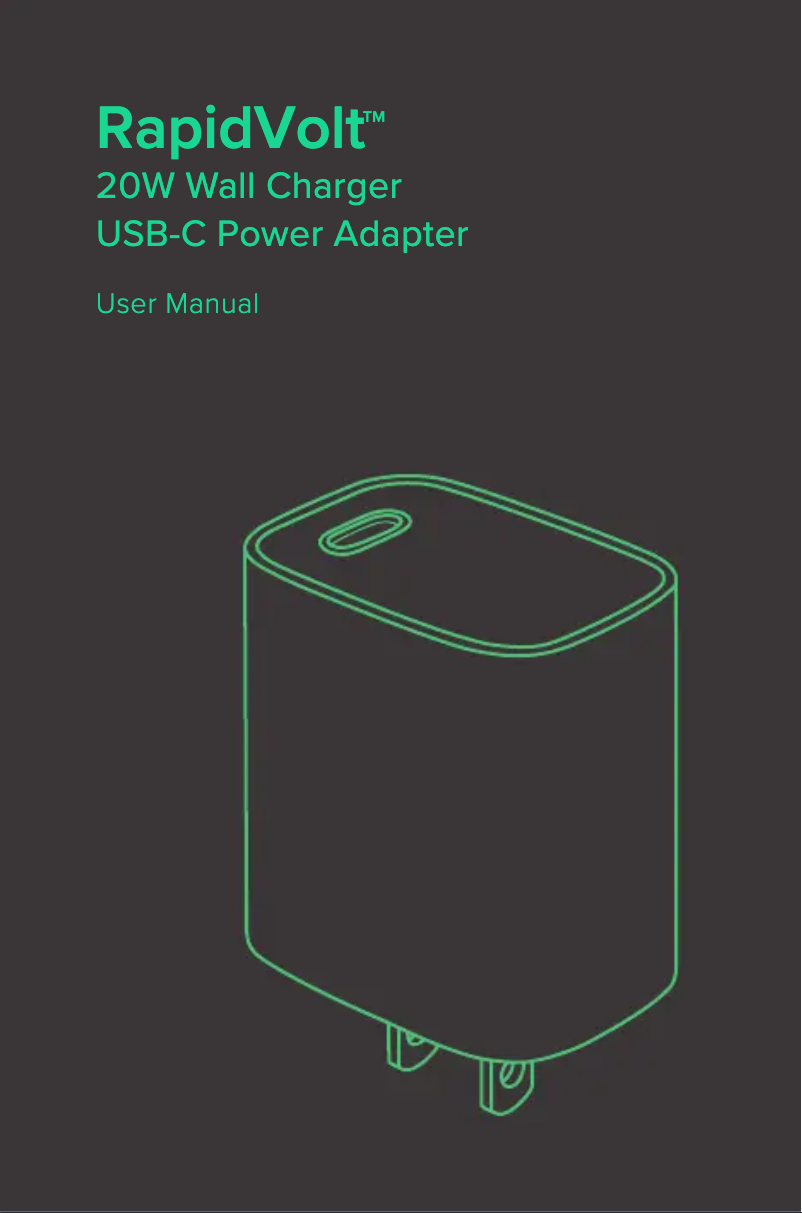 Image de la première page du manuel de l'appareil RapidVolt