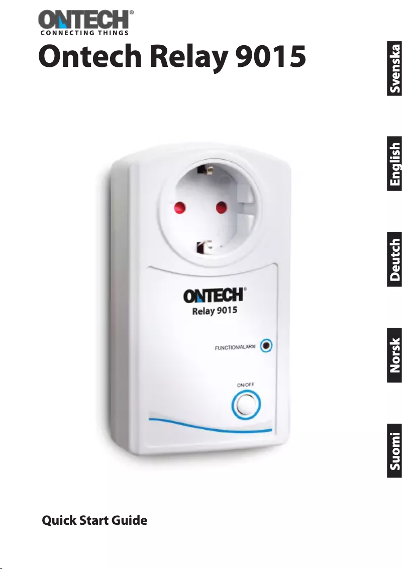 Page 1 de la notice Manuel utilisateur Ontech Relay 9015