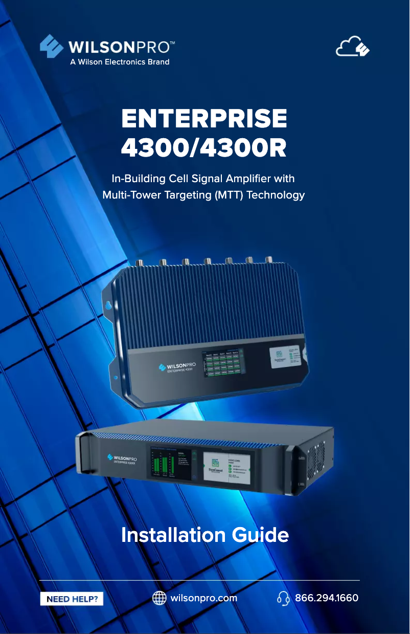Page 1 de la notice Manuel utilisateur Wilson Enterprise 4300R