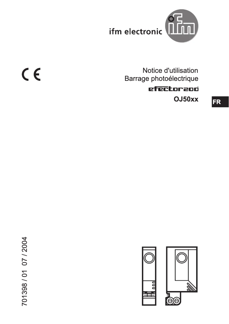 Page 1 de la notice Manuel utilisateur IFM OJ5032