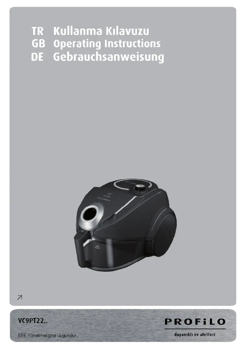 Page 1 de la notice Manuel utilisateur Profilo VC9PT2200