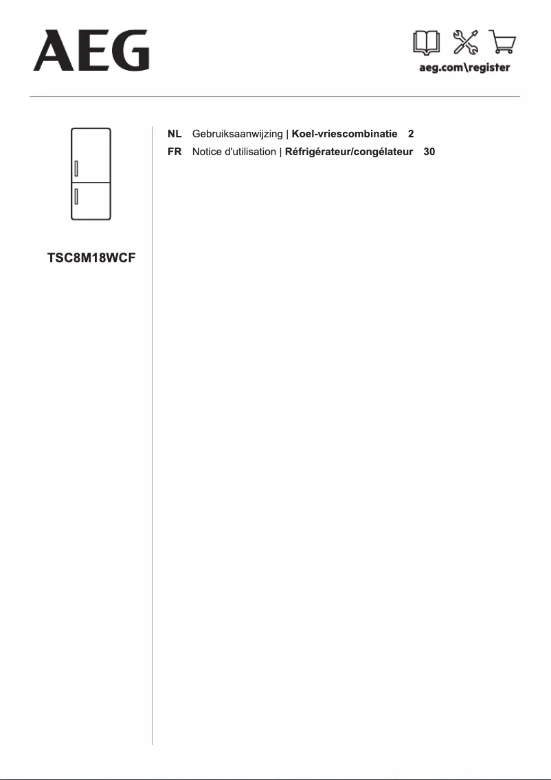 Página 1 del manual Manual de usuario AEG TSC8M18WCF