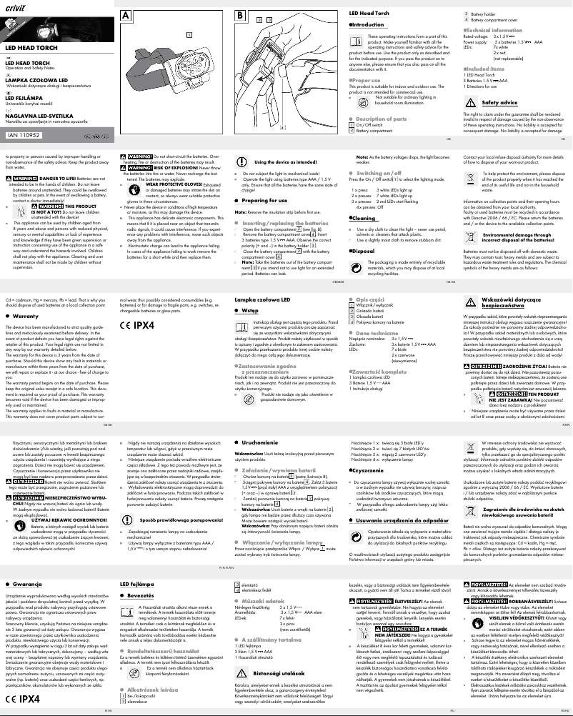 Image de la première page du manuel de l'appareil IAN 110952