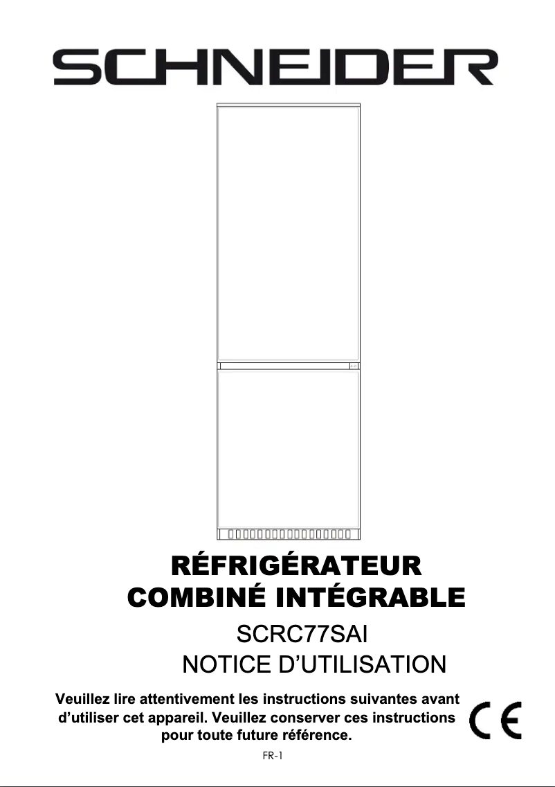 Página 1 del manual Manual de usuario Schneider SCRC77SAI