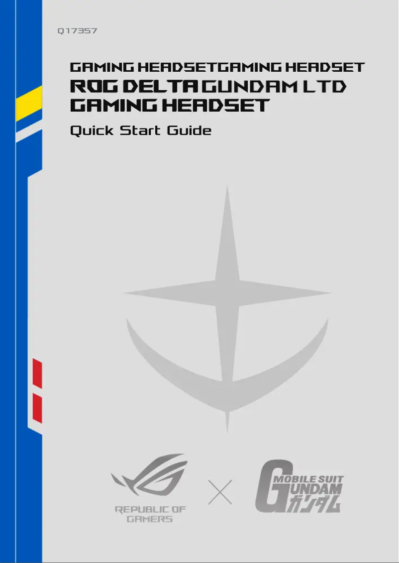 Image de la première page du manuel de l'appareil ROG Delta Gundam LTD