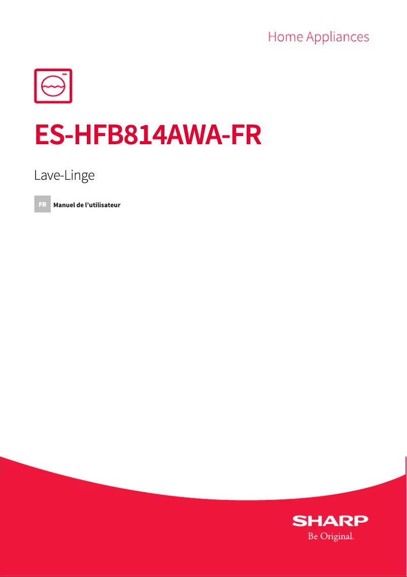 Page n°1 - Manuel utilisateur Sharp ES-HFB814AWA-FR