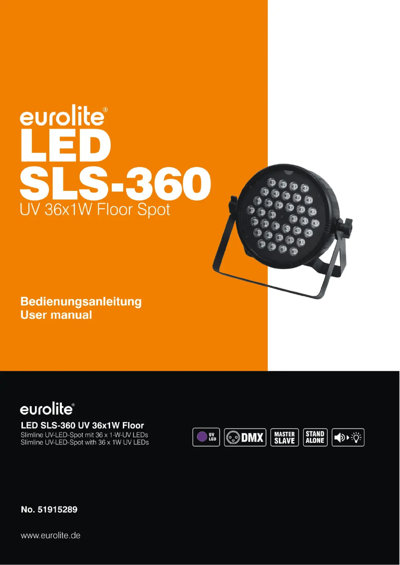 Image de la première page du manuel de l'appareil LED SLS-360