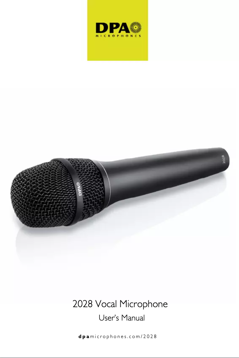 Image de la première page du manuel de l'appareil 2028