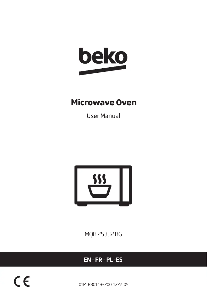 Page n°1 - Manuel utilisateur Beko MQB25332BG