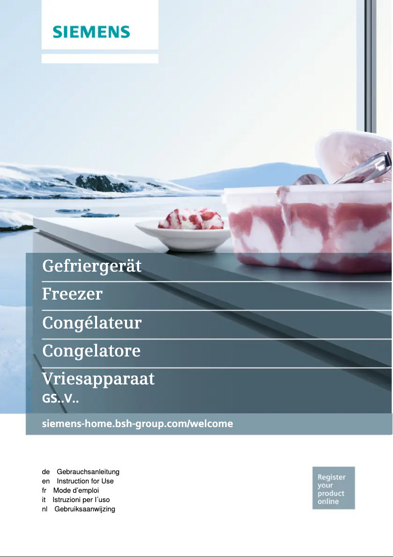 Image de la première page du manuel de l'appareil GS24VVWEV