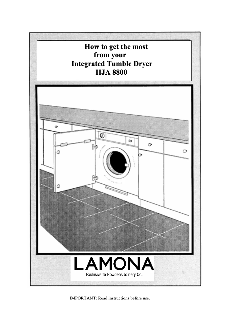 Page n°1 - Manuel utilisateur Lamona HJA8800