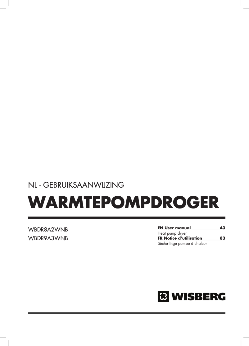 Page 1 de la notice Manuel utilisateur Wisberg WBDR9A3WNB