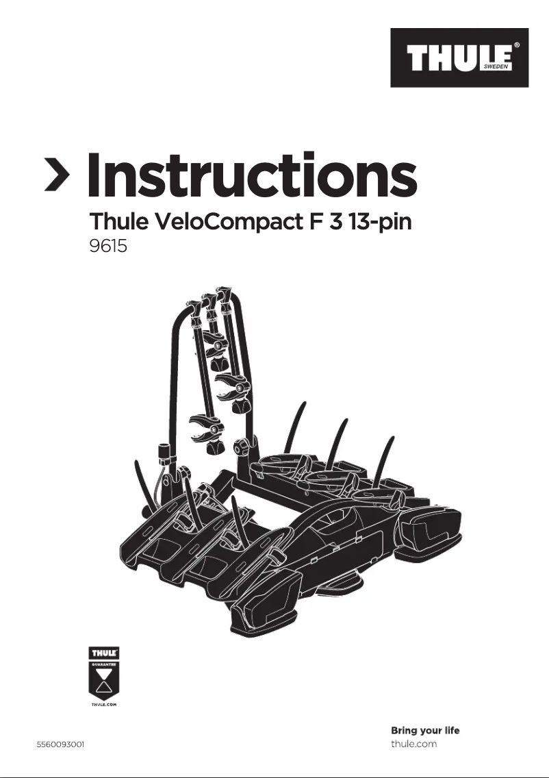 Image de la première page du manuel de l'appareil VeloCompact F 3 13-pin