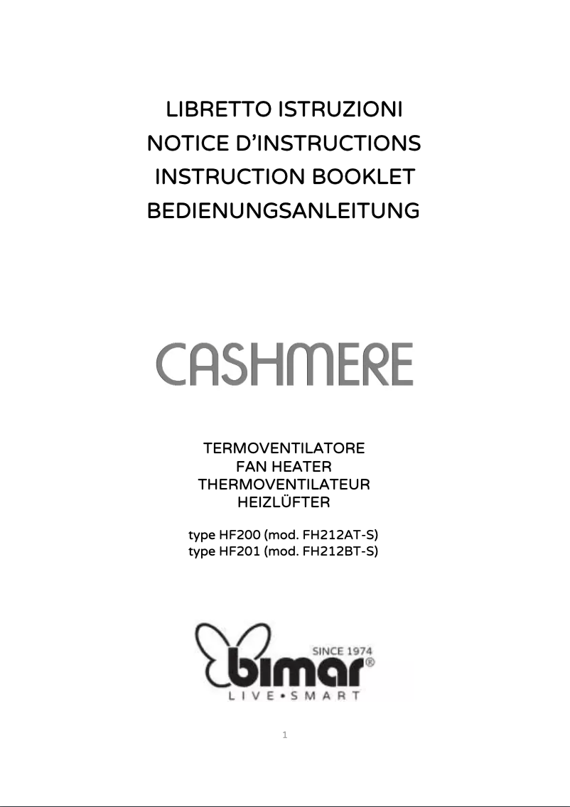 Page 1 de la notice Mode d'emploi Bimar HF201