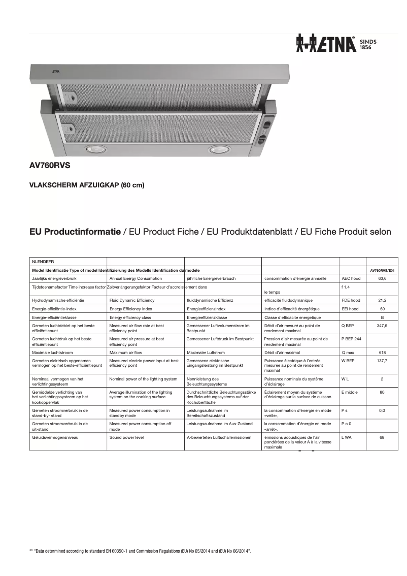 Image de la première page du manuel de l'appareil AV760RVS