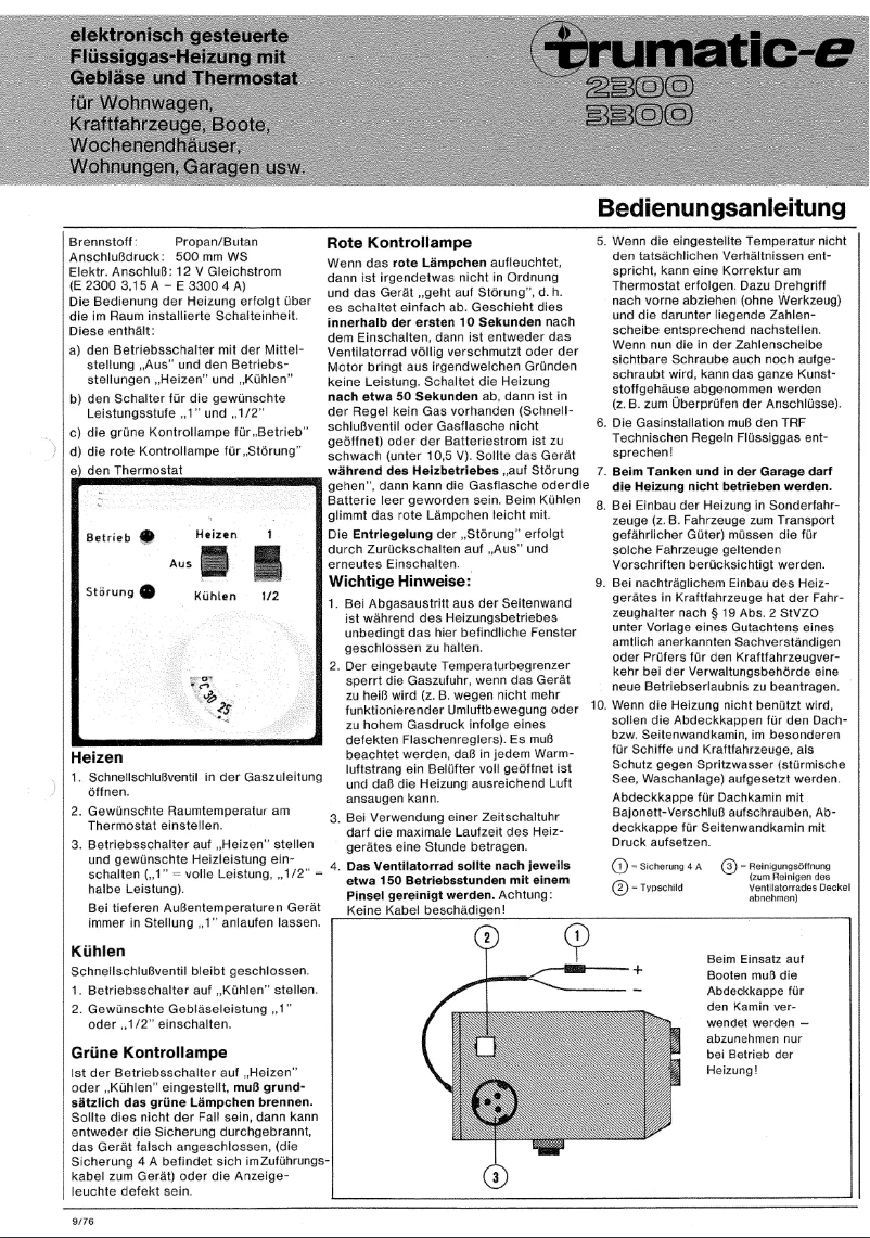 Page 1 de la notice Manuel utilisateur Trumatic E 3300