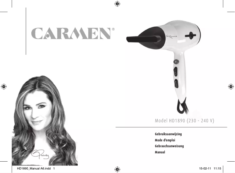 Imagen de la primera página del manual del dispositivo HD 1890 High Performance 1800