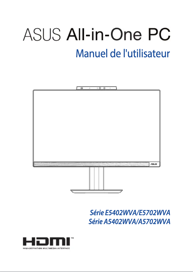 Page 1 de la notice Manuel utilisateur Asus ExpertCenter E5 AiO E5402