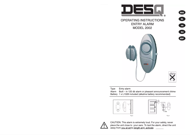 Página 1 del manual Manual de usuario Desq 2002
