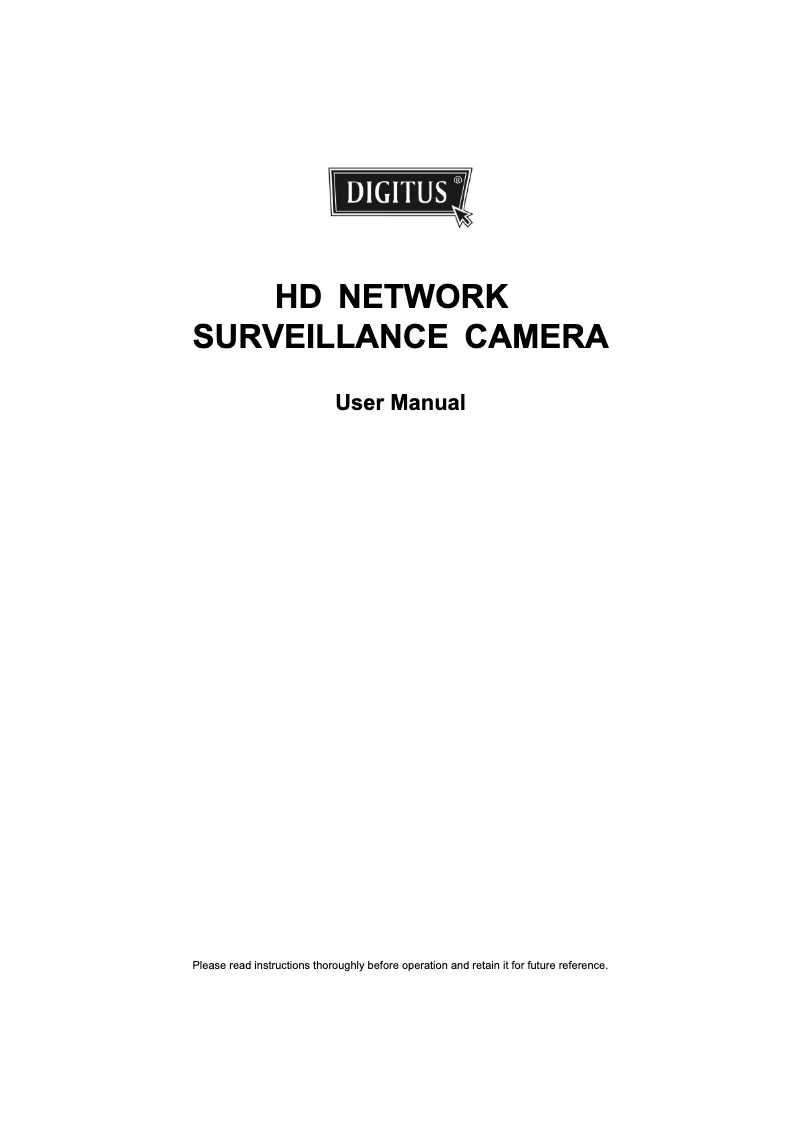 Page 1 de la notice Manuel utilisateur Digitus DN-16062