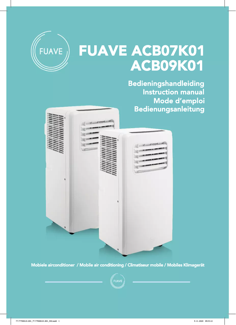 Page n°1 - Manuel utilisateur Fuave ACB07K01