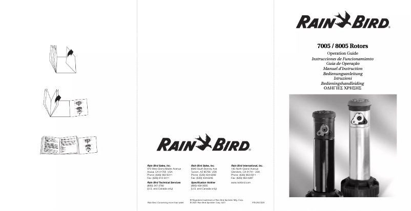 Página 1 del manual Manual de usuario Rain Bird 8005