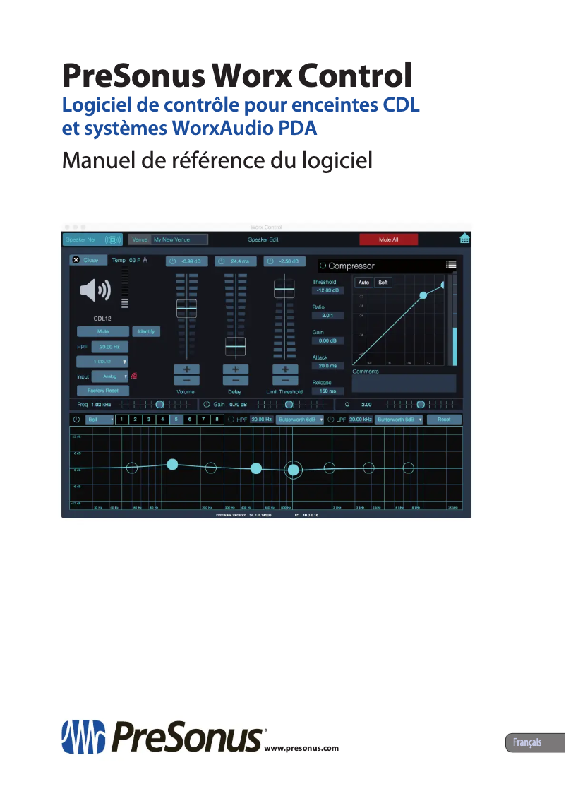 Page 1 de la notice Manuel utilisateur PreSonus Worx Control