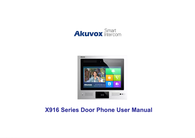 Image de la première page du manuel de l'appareil X916S