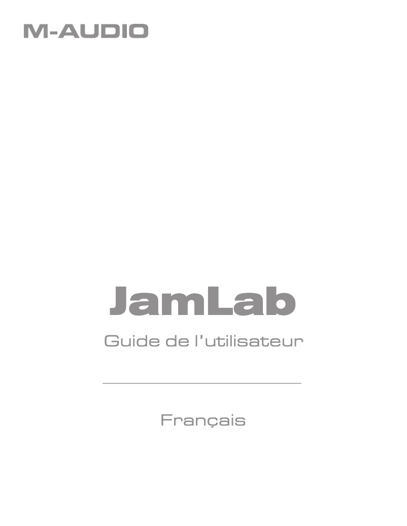 Image de la première page du manuel de l'appareil Jamlab