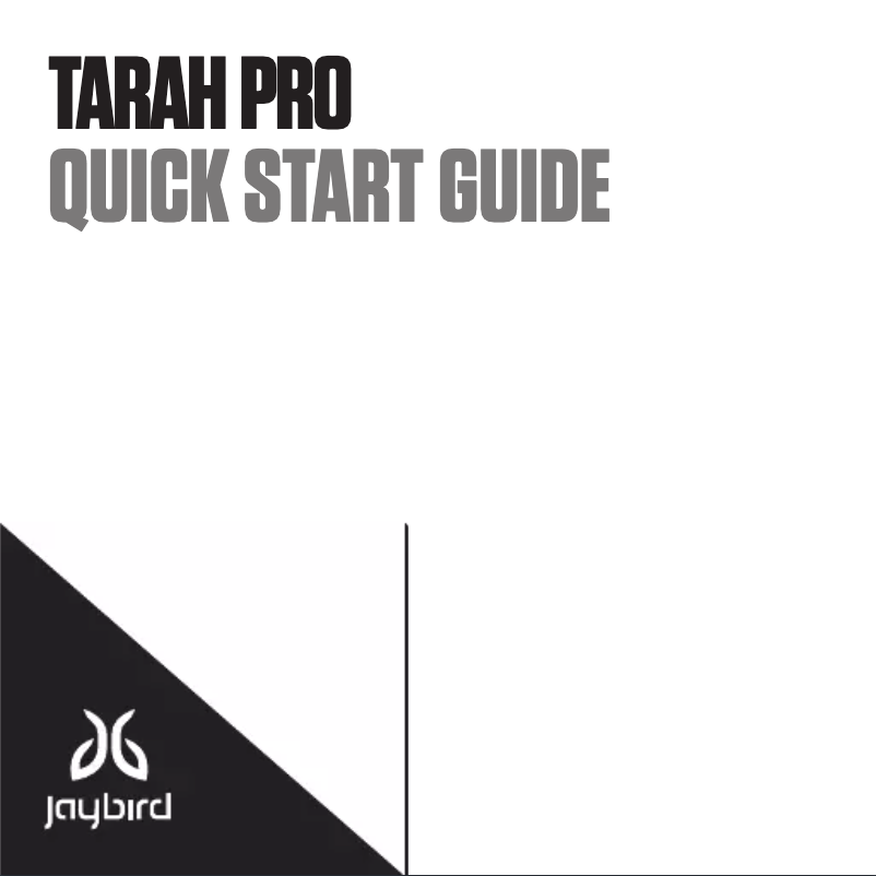 Page n°1 - Manuel utilisateur JayBird Tarah Pro