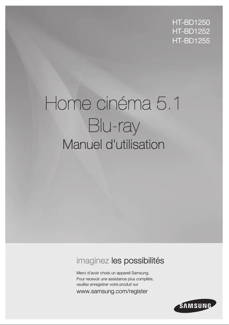 Page n°1 - Manuel utilisateur Samsung HT-BD1252