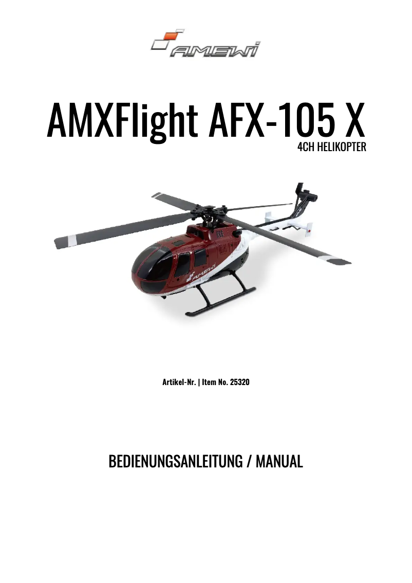 Image de la première page du manuel de l'appareil AFX-105