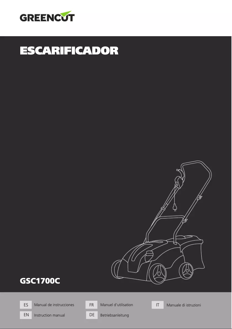 Página 1 del manual Manual de usuario Greencut GSC1700C