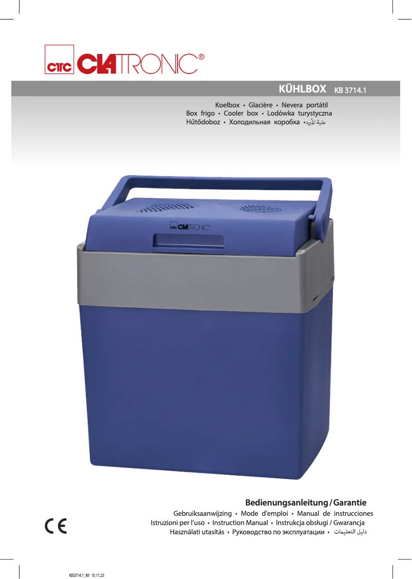 Página 1 del manual Manual de usuario Clatronic KB 3714.1