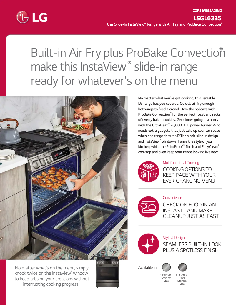 Imagen de la primera página del manual del dispositivo LSGL6335D