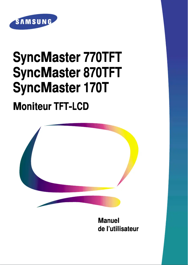 Page 1 de la notice Manuel utilisateur Samsung 770TFT