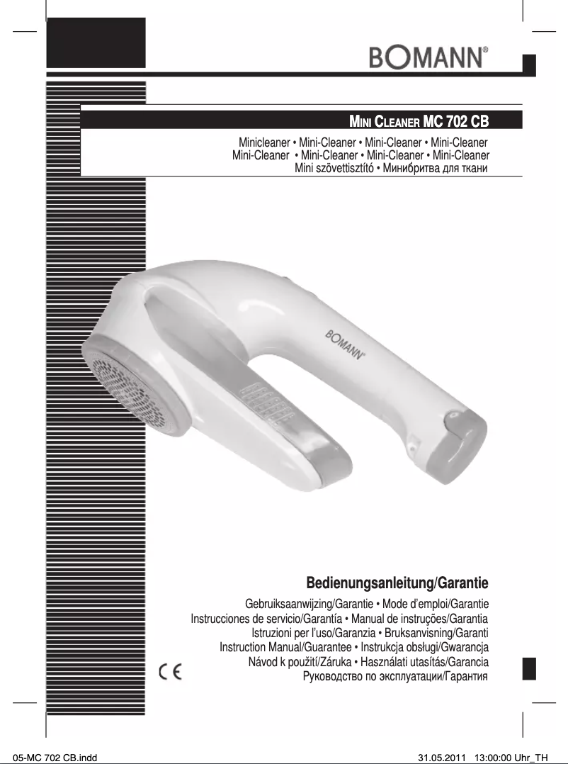 Page 1 de la notice Manuel utilisateur Bomann MC 702 CB