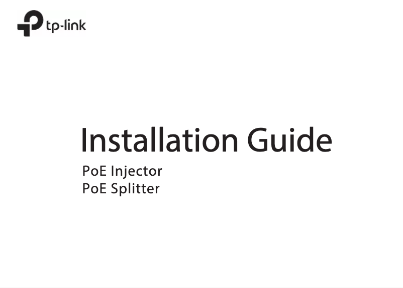 Page 1 de la notice Manuel utilisateur TP-Link TL-POE150S