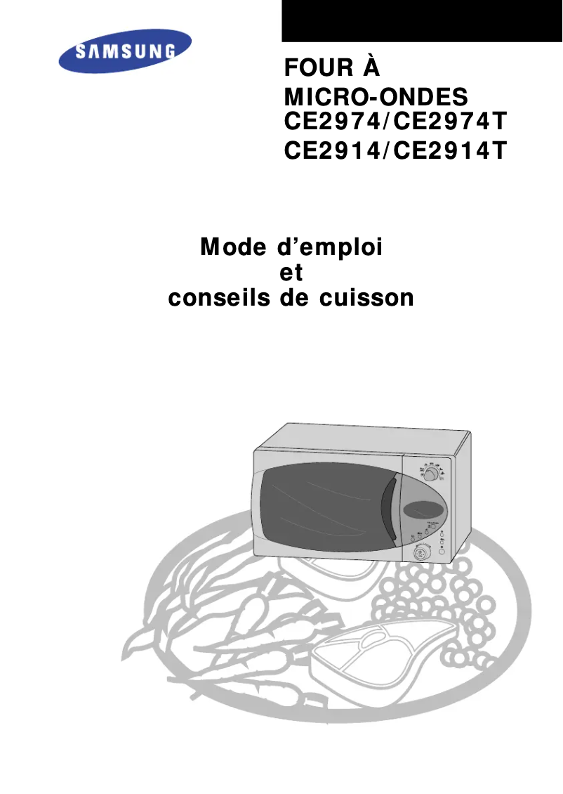 Image de la première page du manuel de l'appareil CE2974T