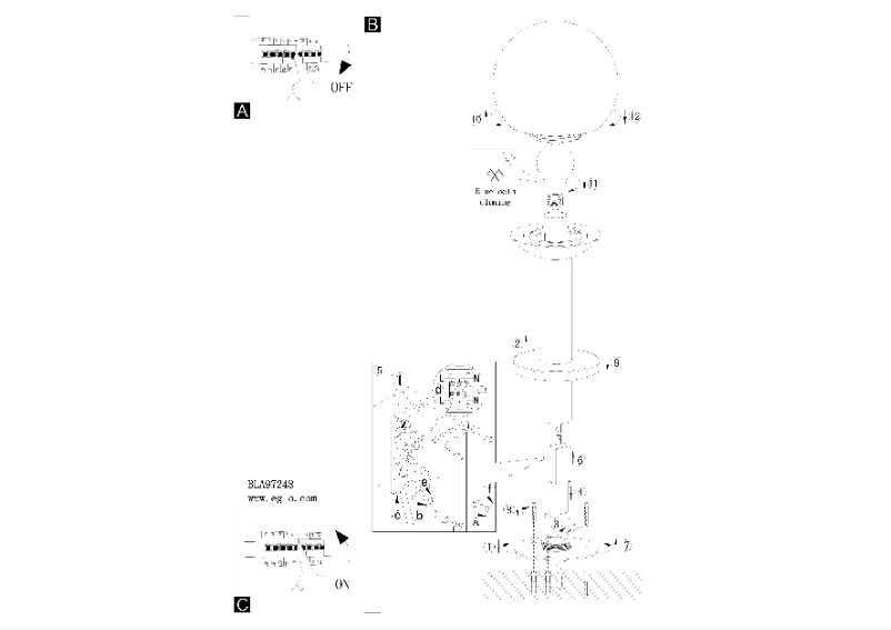 Page 1 de la notice Manuel utilisateur Eglo Nisia-C