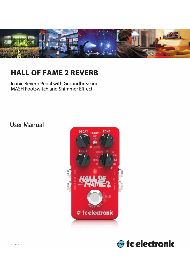Image de la première page du manuel de l'appareil Hall of Fame 2 Reverb
