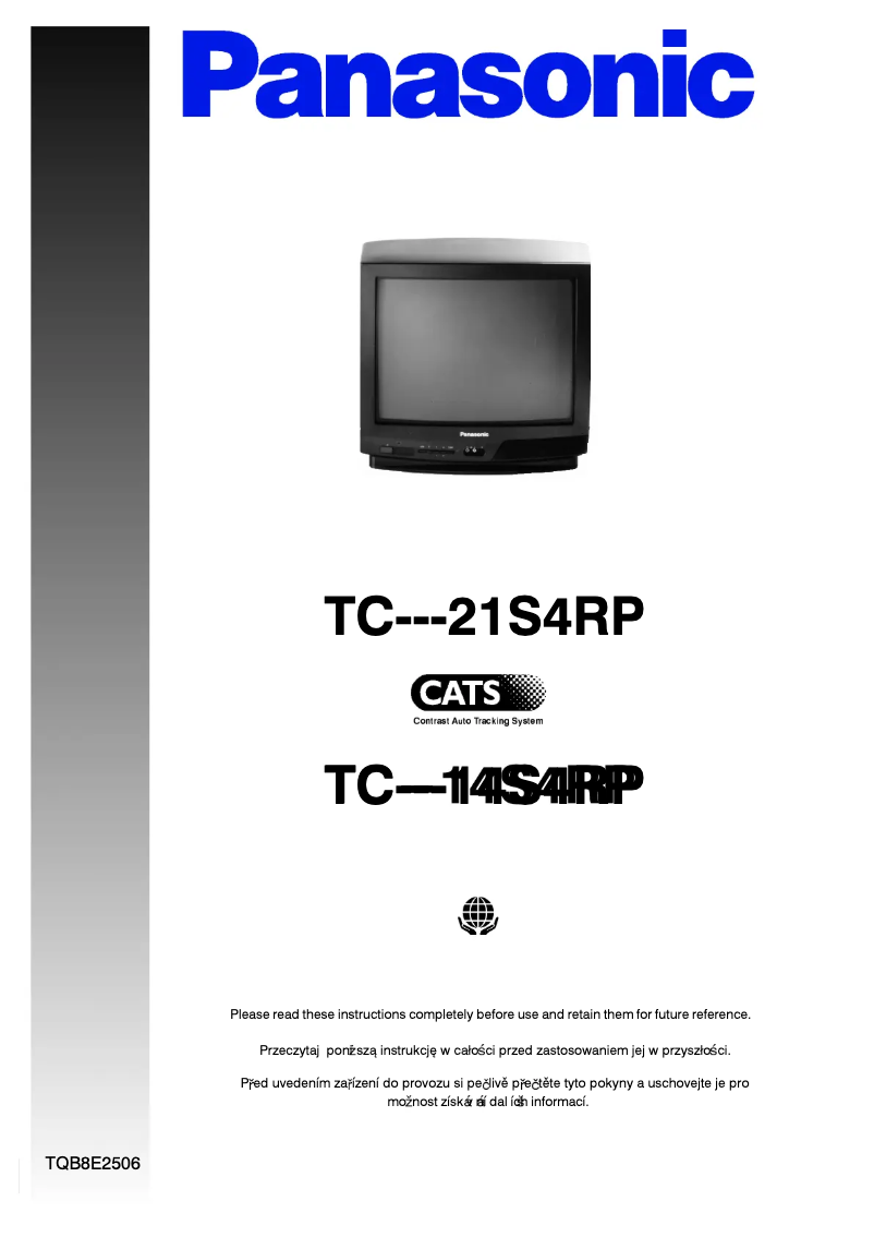 Page 1 de la notice Manuel utilisateur Panasonic TC-14S4RP