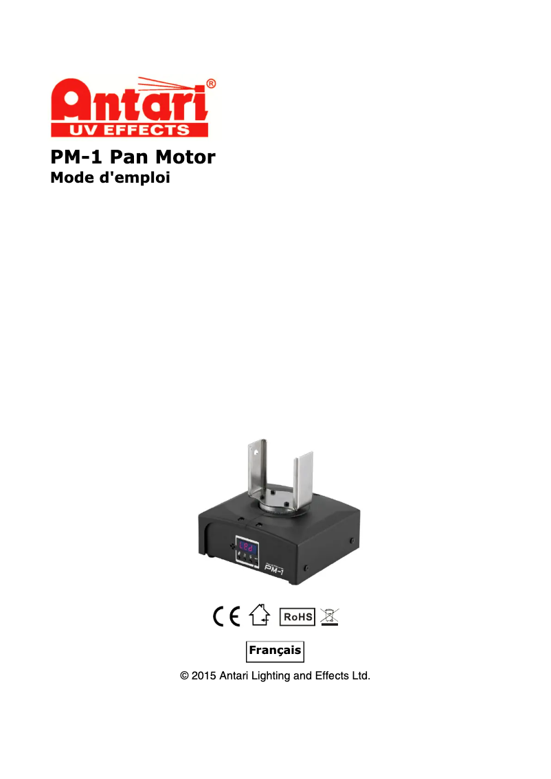 Image de la première page du manuel de l'appareil PM-1