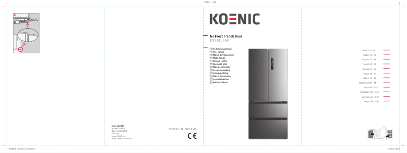 Page n°1 - Manuel utilisateur Koenic KDD 141 E NF